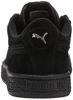 Picture of PUMA Suede JR Sneaker Black Silver, 6 M US Big Kid - Size: 6 Big Kid