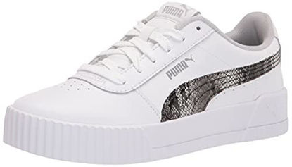 Picture of PUMA Women's Carina Sneaker, White-Gray Violet Silver, 9 - Size: 9