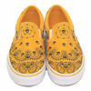 Picture of Vans Classic Slip-On (Bandana) Saffron/True White Men's 9.5, Women's 11 Medium - Size: 11 Women/9.5 Men