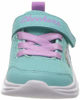 Picture of Skechers girls Skechers Sport, Skechers Light Weight, Skechers Machine Washable Sneaker, Aqua/Purple, 3.5 Big Kid US - Size: 3.5 Big Kid