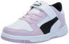 Picture of PUMA Kids Rebound Layup Hook and Loop Sneaker, White Black-Grape Mist, 6 US Unisex Toddler - Size: 6 Toddler