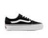 Picture of Vans Women’s Ward Platform Canvas Low-Top Sneakers, Black ((Canvas) Black/White 187), 5.5 W - Size: 5.5