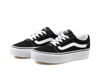 Picture of Vans Women’s Ward Platform Canvas Low-Top Sneakers, Black ((Canvas) Black/White 187), 5.5 W - Size: 5.5