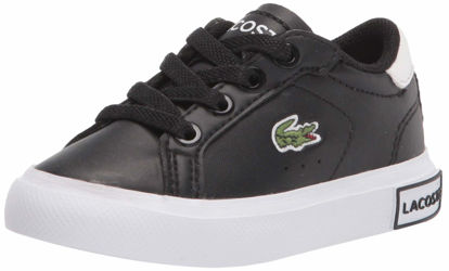 Picture of Lacoste Powercourt Sneaker, Blk/Wht, 2.5 US Unisex Little Kid - Size: 2.5 Little Kid