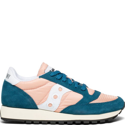 Picture of Saucony Women's Jazz Original Vintage Trainers, Multicolour (Teal/Peach 42), 7 (40.5 EU) - Size: 7