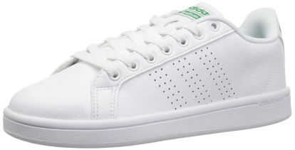 Picture of adidas NEO Men's Cloudfoam Advantage Clean Sneakers, WHITE/WHITE/GREEN, 6 Medium US - Size: 6