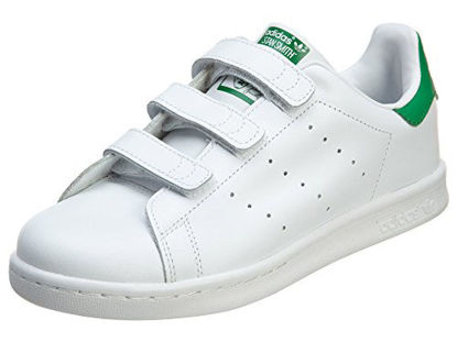 Picture of adidas Originals Kid's Unisex Stan Smith Sneaker, White/White/Green, 12.5 Little Kid US - Size: 12.5 Little Kid