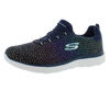 Picture of Skechers Summits - Glowing Iris Wide Womens Shoes Size 8, Color: Navy/Multicolored - Size: 8 Wide