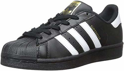 Picture of adidas Originals Junior's Superstar Sneaker, Core Black/White/Core Black, 4 - Size: 4 Big Kid