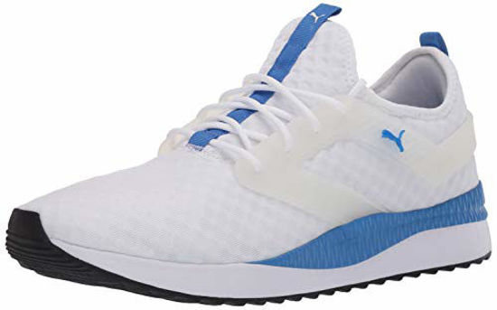 Picture of PUMA Pacer Next Excel Sneaker, White-Palace Blue, 8 M US - Size: 8