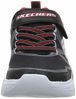 Picture of Skechers boys S Lights: Flex-Glow , Black Black Textile Synthetic Silver Red Trim Bksl , 29 - Size: 29