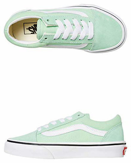 Picture of Vans Old Skool Size 2.5, Color: Green Ash/True White - Size: 2.5