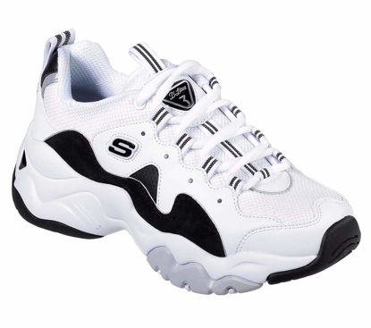 Picture of Skechers D'Lites 3 Zenway Womens Sneakers White/Black 7.5 - Size: 7.5