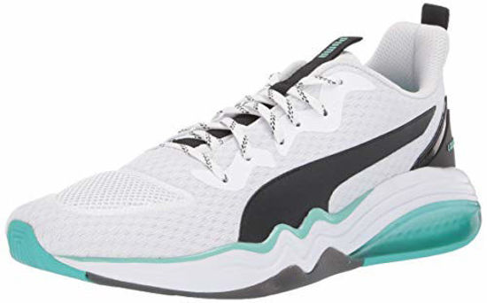 Picture of PUMA Men's LQDCELL Tension Shoe, Puma White-Blue Turquoise, 14 M US - Size: 14