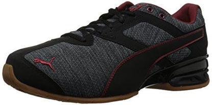 Picture of PUMA Men's Tazon 6 Heather Rip Sneaker, Iron Gate Black-Pomegranate, 7.5 M US - Size: 7.5