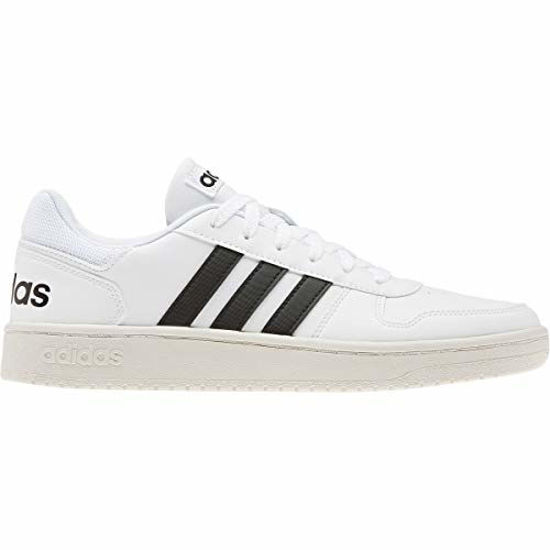 Picture of adidas Men's Hoops 2.0 Basketball Shoe, White, 7.5 M US - Size: 7.5