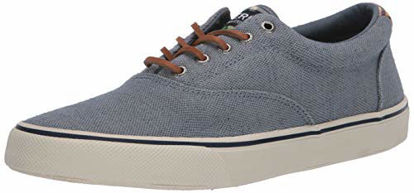 Picture of Sperry Men's Striper II CVO Gingham sneaker, Blue, 11.5 M - Size: 11.5