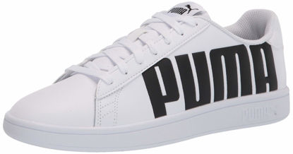 Picture of PUMA Men's Smash 2 Sneaker, V2 Bold White-Black, 8.5 - Size: 8.5