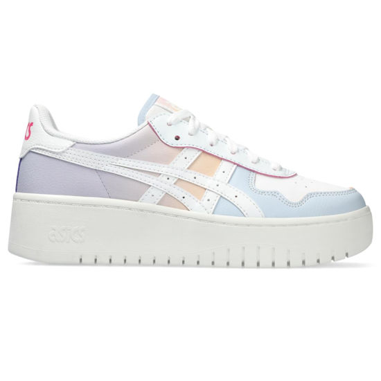 Picture of ASICS Women's Japan S PF Sportstyle Sneaker, 9.5, White/Arctic Blue - Size: 9.5