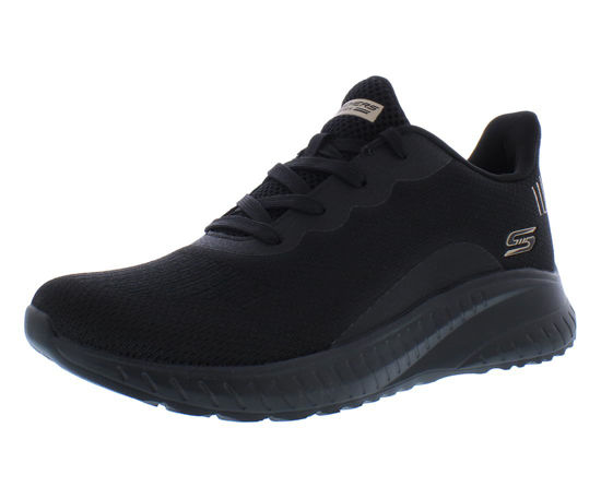 Picture of Skechers Bobs Squad Chaos Electric Edge Womens Shoes Size 10, Color: Black - Size: 10