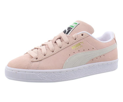 Picture of PUMA Women's Classic Suede Sneakers, Peachskin/Puma White, 10 Medium US - Size: 10