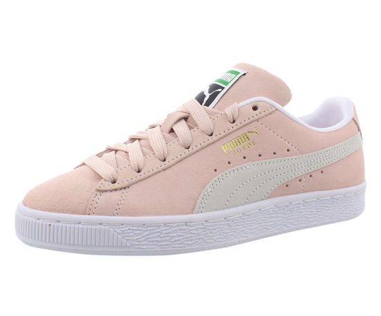 Picture of PUMA Women's Classic Suede Sneakers, Peachskin/Puma White, 10 Medium US - Size: 10