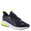 Picture of PUMA Men's Amplifier Sneaker, Navy-Cool Mid Gray-Electric Lime, 7.5 - Size: 7.5