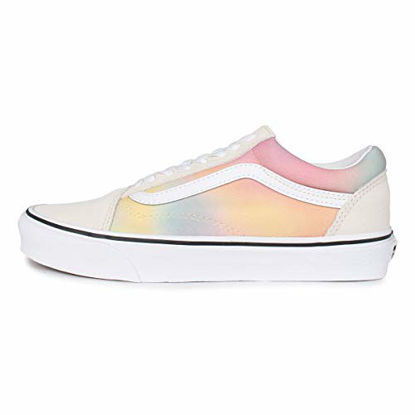 Picture of Vans Men's Old Skool Sneaker, (Aura Shift) Multi/True White, Size 5.5 - Size: 7 Women/5.5 Men