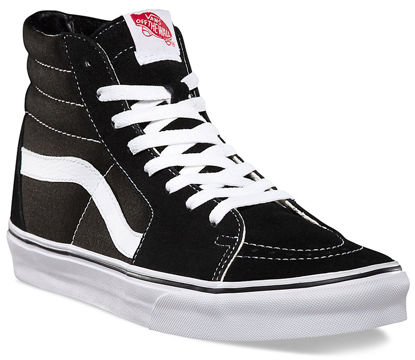 Picture of Vans Unisex SK8-Hi Black/Black/White VN000D5IB8C Mens 9.5, Womens 11 - Size: 11 Women/9.5 Men