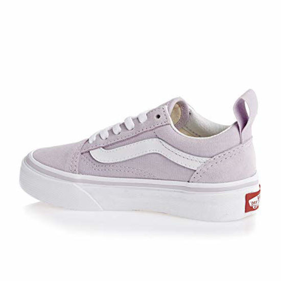 Picture of Vans UY Old Skool Elastic Lace Lavender Fog Suede 12.5 M US Little Kid - Size: 12.5 M US Little Kid