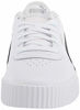 Picture of PUMA womens Carina Sneaker, Puma White-puma Black-puma Silver, 8.5 US - Size: 8.5