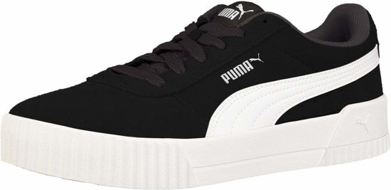 Picture of PUMA womens Carina Sneaker, Puma Black-puma Black-puma Silver, 8 US - Size: 8