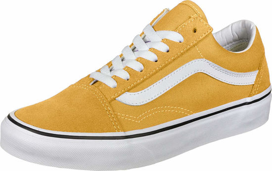 Picture of Vans Mens Old Skool Pig Suede Mango Mojito White Size 4 - Size: 5.5 Women/4 Men