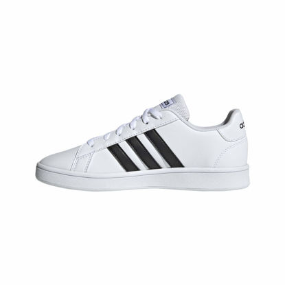 Picture of adidas Grand Court Sneaker, White/Black/White, 10.5 US Unisex Little Kid - Size: 10.5 Little Kid