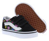 Picture of Vans T Old Skool V (BA2) Floral Black/White Size :6 - Size: 6 Toddler