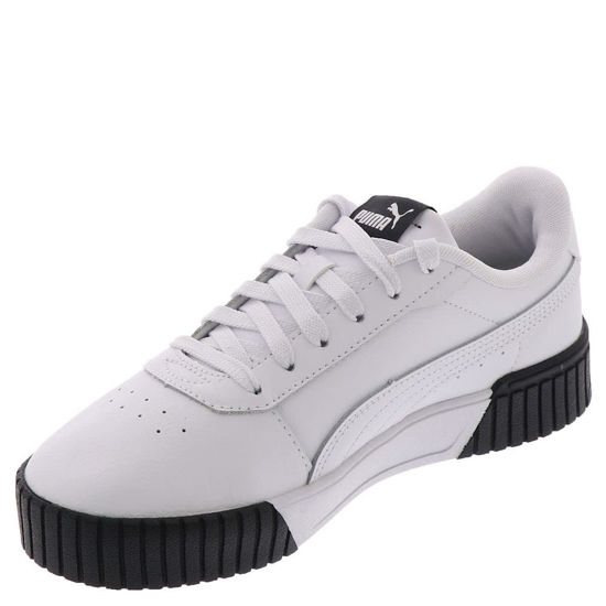 Picture of PUMA Carina Sneaker Womens Sneaker BM US WhiteWhiteGoldBlack - Size: 8