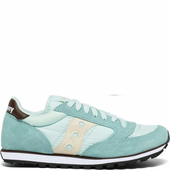 Picture of Saucony Women's Jazz Lowpro Sneaker, Light Blue/Brown, 9 M US - Size: 9