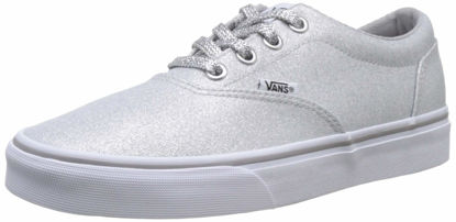 Picture of Vans Girls Low-Top Trainers, Grey Lurex Glitter Silver V2a, 4 Big Kid - Size: 4 Big Kid