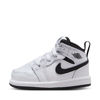 Picture of Nike Jordan 1 Mid Baby/Toddler Shoes (DQ8425-132, White/Black-White-Black) Size 8 - Size: 8 Toddler