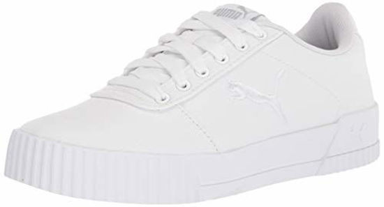 Picture of PUMA womens Carina Cat Sneaker, Puma White-puma White-gray Violet, 7.5 US - Size: 7.5