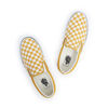 Picture of Vans Men's Classic Slip On, (Color Theory) Checkerboard/Golden Yellow, 10.5 Women/9 Men - Size: 10.5 Women/9 Men