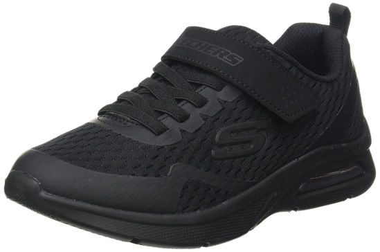 Picture of Skechers Kids Boy's MICROSPEC MAX-TORVIX Sneaker, Black/Black, 4 Big Kid - Size: 4 Big Kid