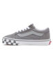 Picture of Vans Kids Old Skool Sneaker. (Reflective Sidestripe) Checkerboard/Frost Gray, Size 12 Little Kid - Size: 12 Little Kid