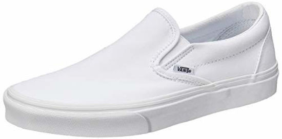 Picture of Vans, Low Top Classic Slip-On Sneakers (Mono True-White, 6 Women/4.5 Men) - Size: 4.5