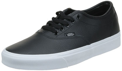 Picture of Vans Men's Doheny Decon Suede Sneaker, Tumble Leather Black White, 7.5 - Size: 7.5