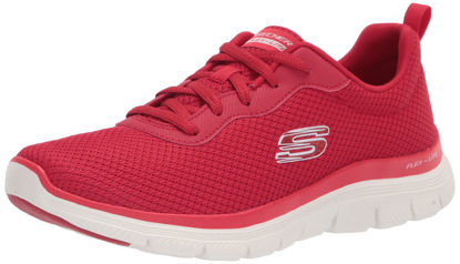 Picture of Skechers Women's Flex Appeal 4.0 Sneaker, RED=Red, 9.5 - Size: 9.5