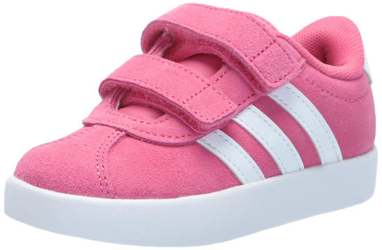 Picture of adidas Kids VL Court 3.0 Sneaker, Pink Fusion/White/Grey, 8 US Unisex Toddler - Size: 8 Toddler