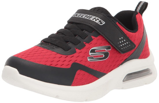 Picture of Skechers boys Microspec Max - Torvix Sneaker, Red/Black, 1.5 Little Kid US - Size: 1.5 Little Kid