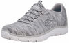 Picture of Skechers Women's Empire Game On Fashion Sneaker, Silver/White, 6 W US - Size: 6 Wide