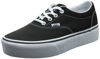 Picture of Vans Women's Doheny Platform Sneaker, Black Canvas Black White 187, 5.5 - Size: 5.5